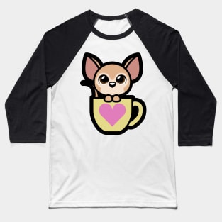 Chihuahua Tooniefied Baseball T-Shirt